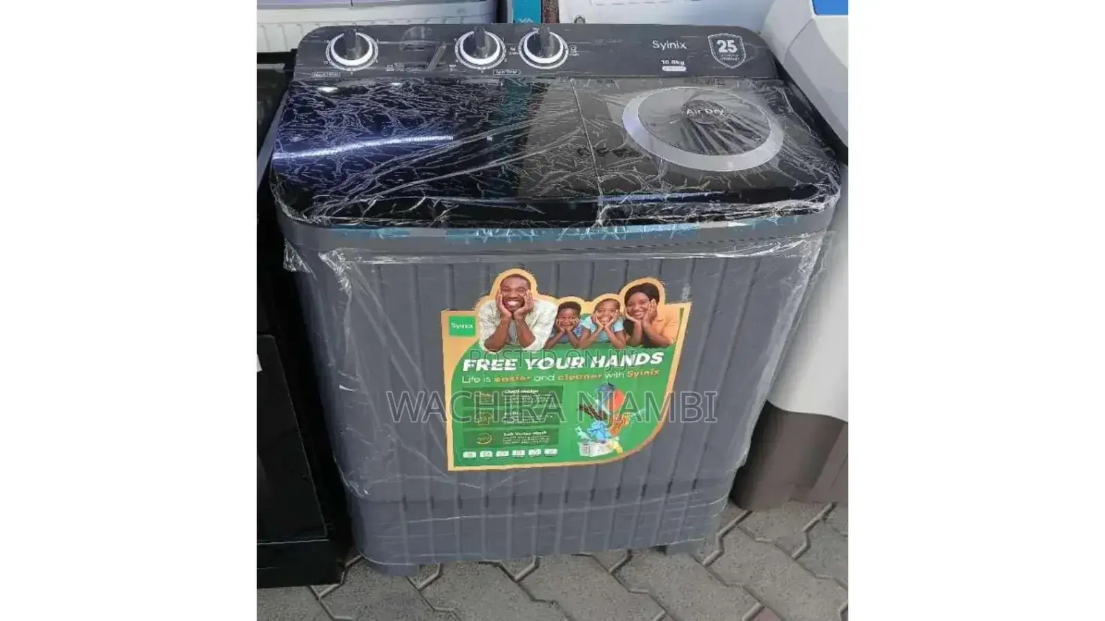 10kgs Top Load Twin Tub Syinix Washing Machine