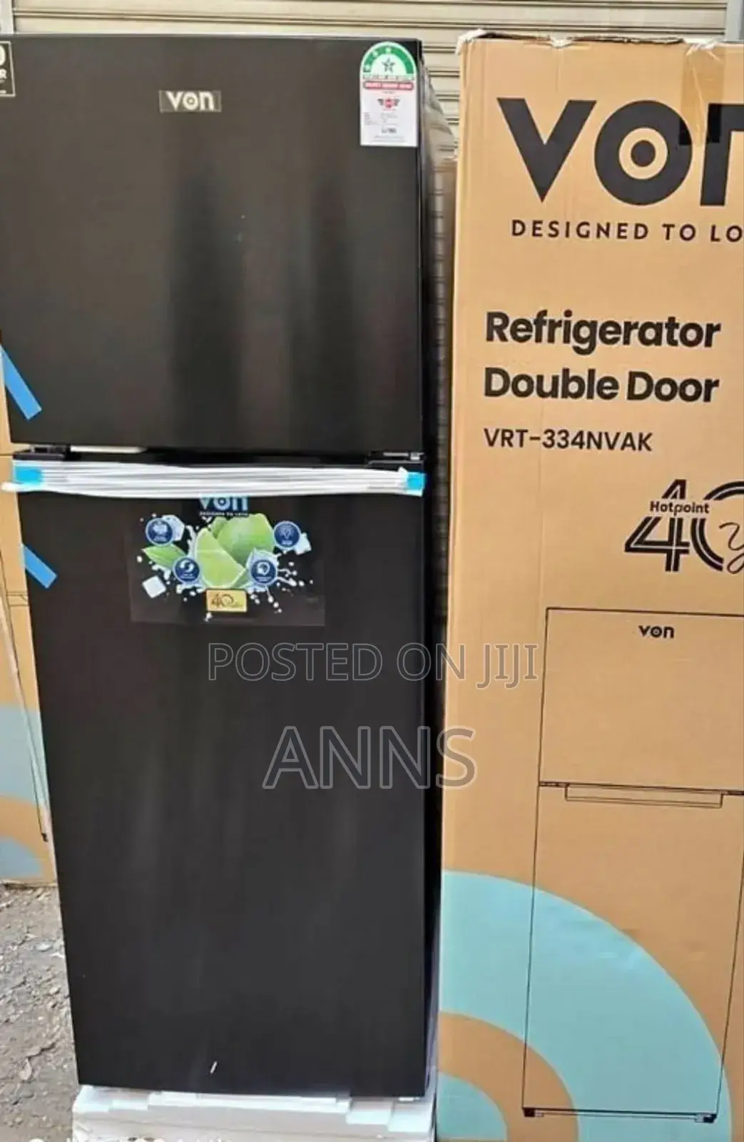 Von 334 Litres Refrigerator ,With Top Mounted Freezer