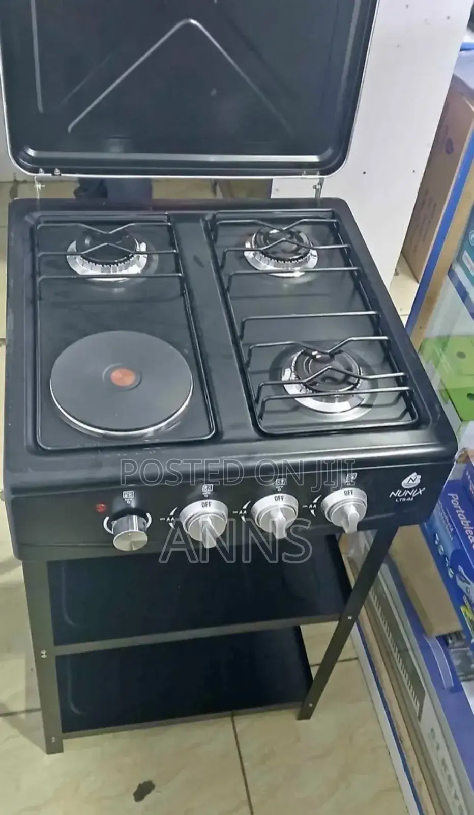 Nunix 3+1 Electric Standing Cooker With Shelves Nu-,1