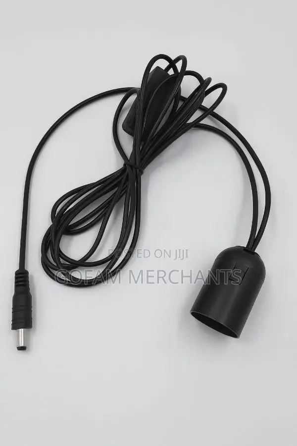 3m Dc Bulb Holder With 3m Cable and Connectors