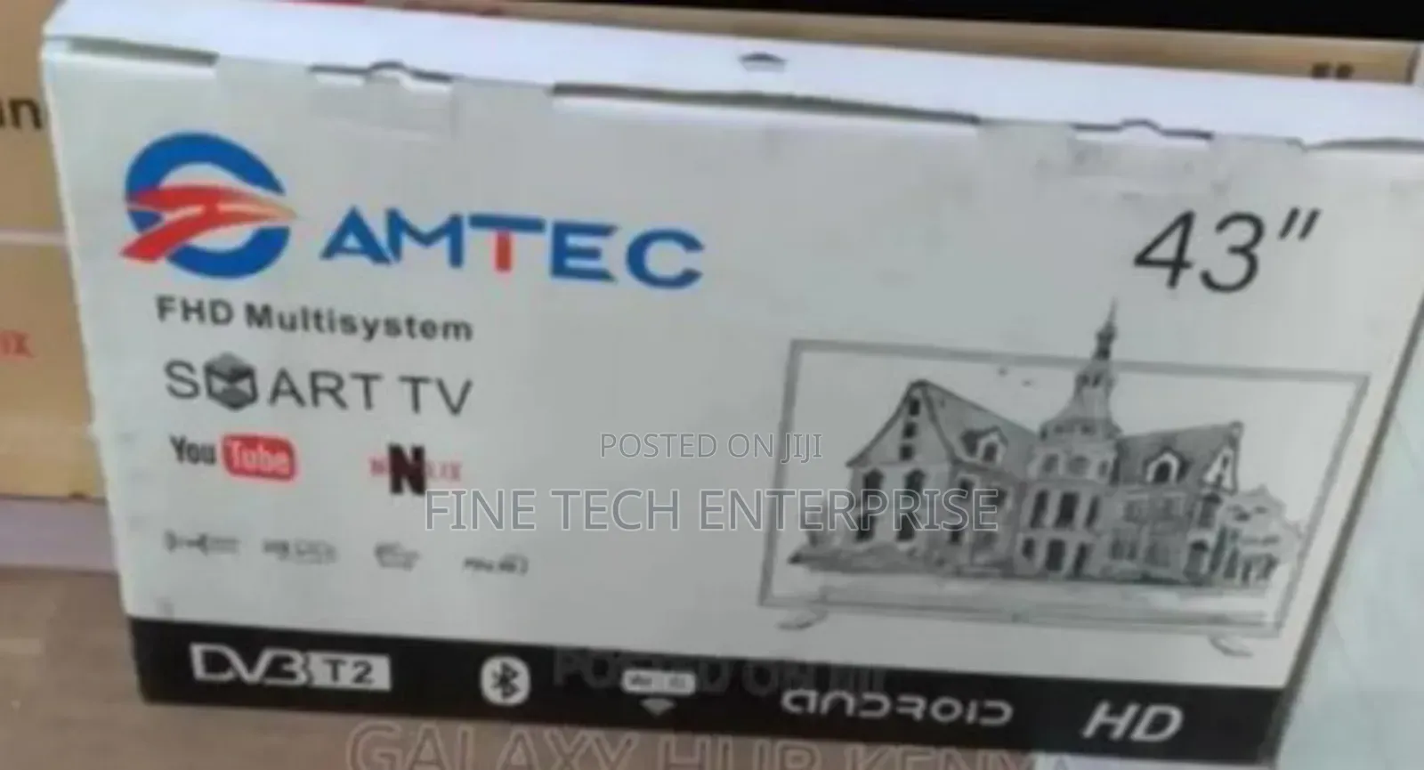 Amtec 43 Smart Android Tv Frameless With Bluetooth