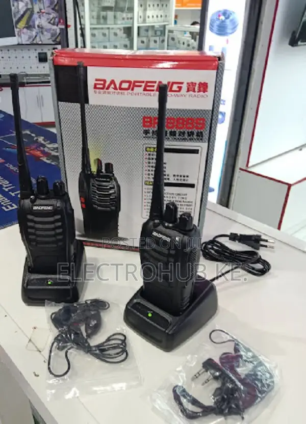 1 Pair Baofeng 888s Two-Way Radios - Reliable 3km Communication