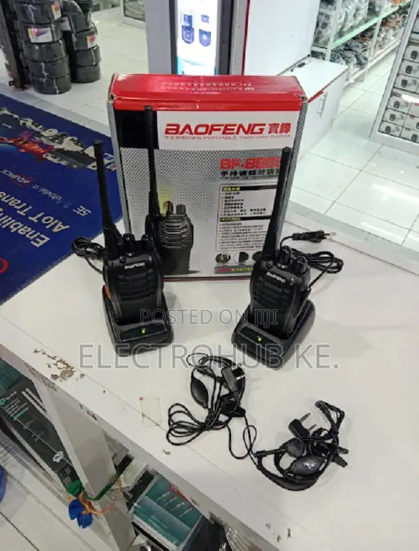 Baofeng 888s 3km Range - Ideal for Camping Hiking (Pair)