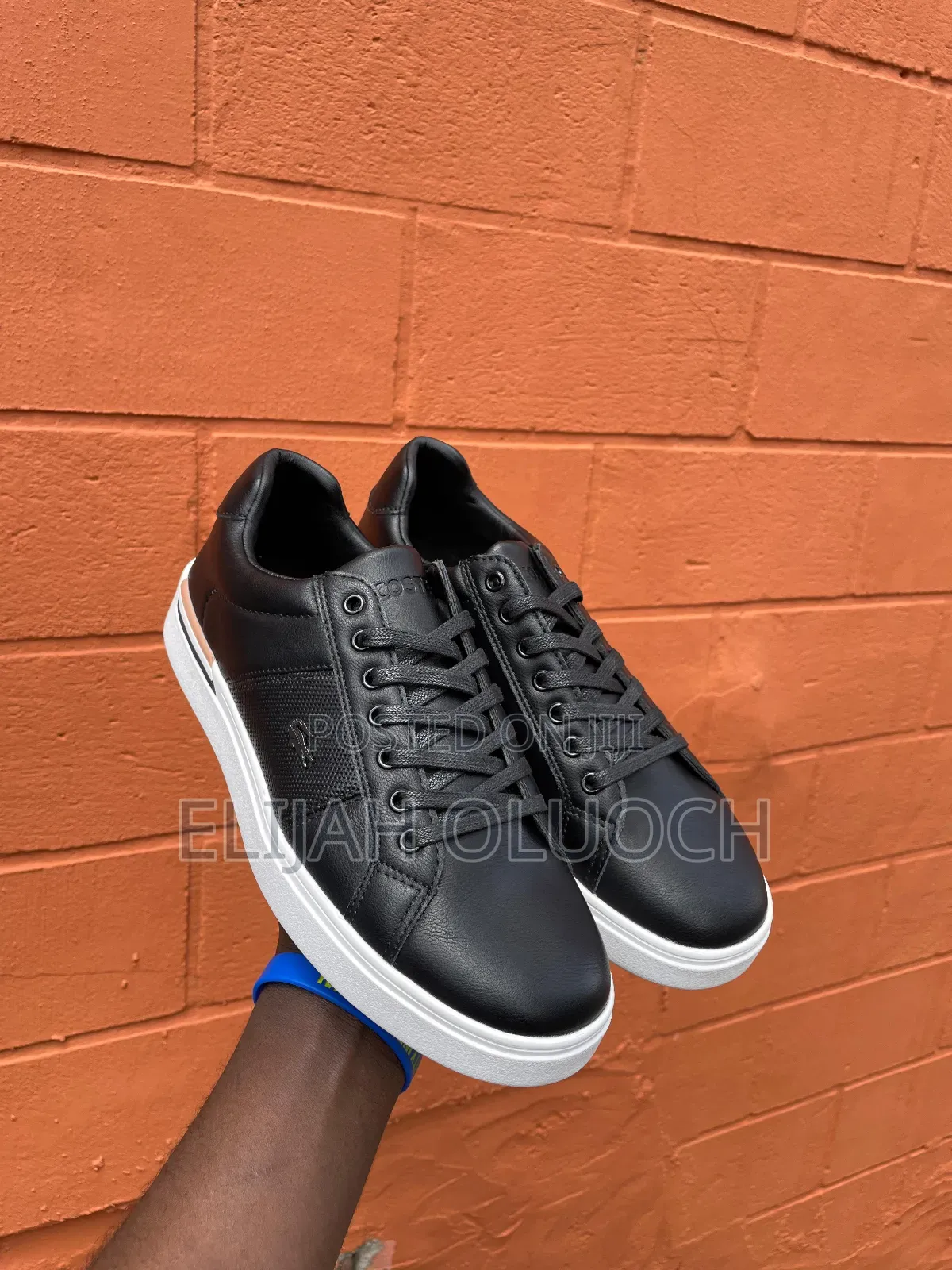 Lacoste Black Leather Men Casual Shoes