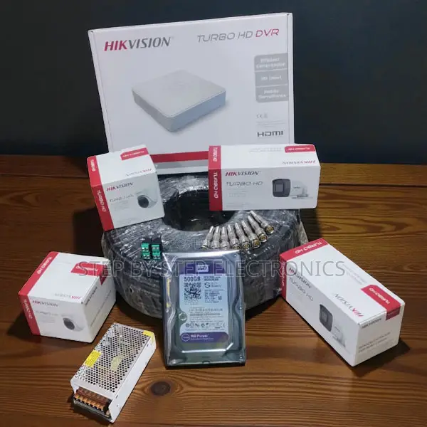 Hikvision 4 CCTV Cameras 1080p Hd Kit Easy Installation Indoor Outdoor