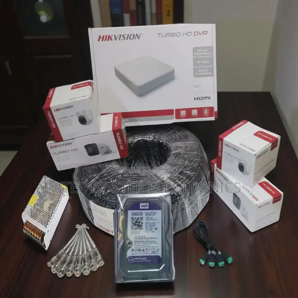 4 Hikvision 1080p Hd CCTV Cameras Kit Mobile App Remote Monitoring