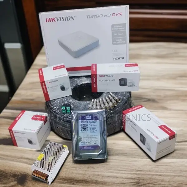 Hikvision 4 CCTV Cameras Kit 1080p Hd Indoor Outdoor Night Vision DVR