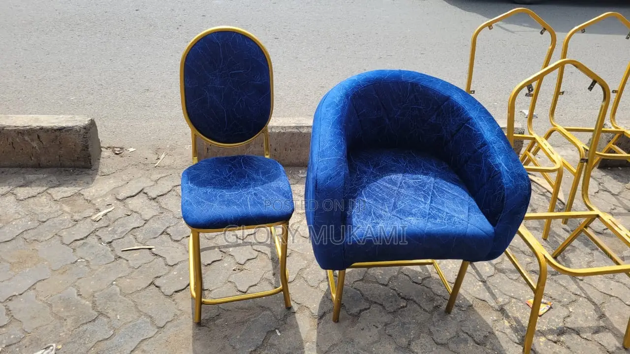 Blue Velvet Styling Chairs