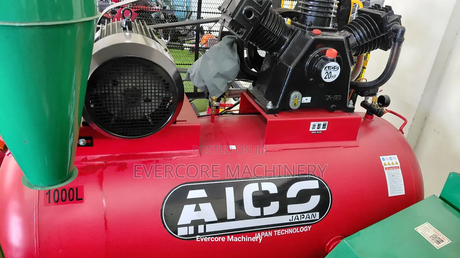 1000litres Aico Japan Three-Phase Air Compressor Machine 20hp
