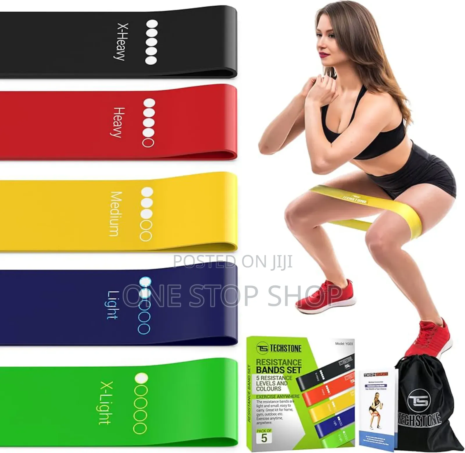 5in1 Leg Exercise Fat Full Body Resistance Band Work Out
