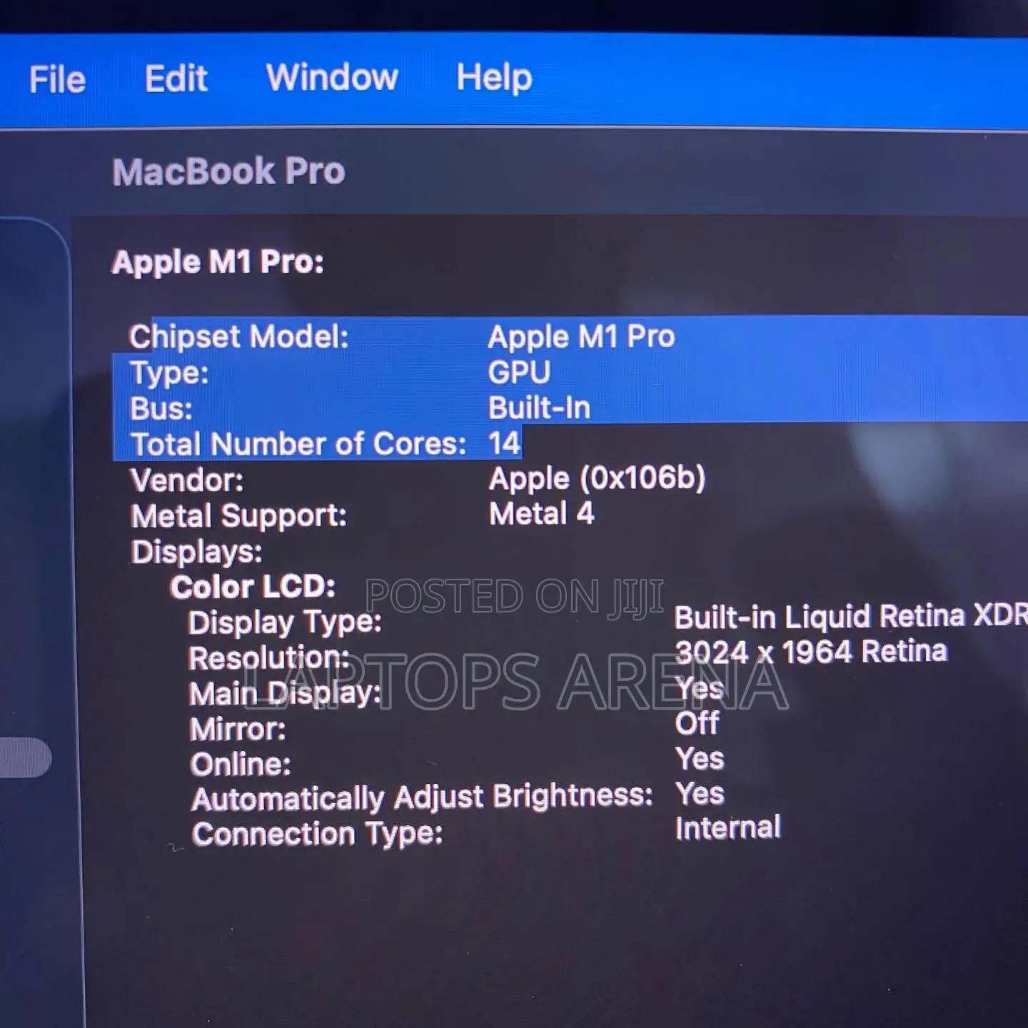 Laptop Apple MacBook Pro 2021 M1 16GB Apple M1 SSD 512GB