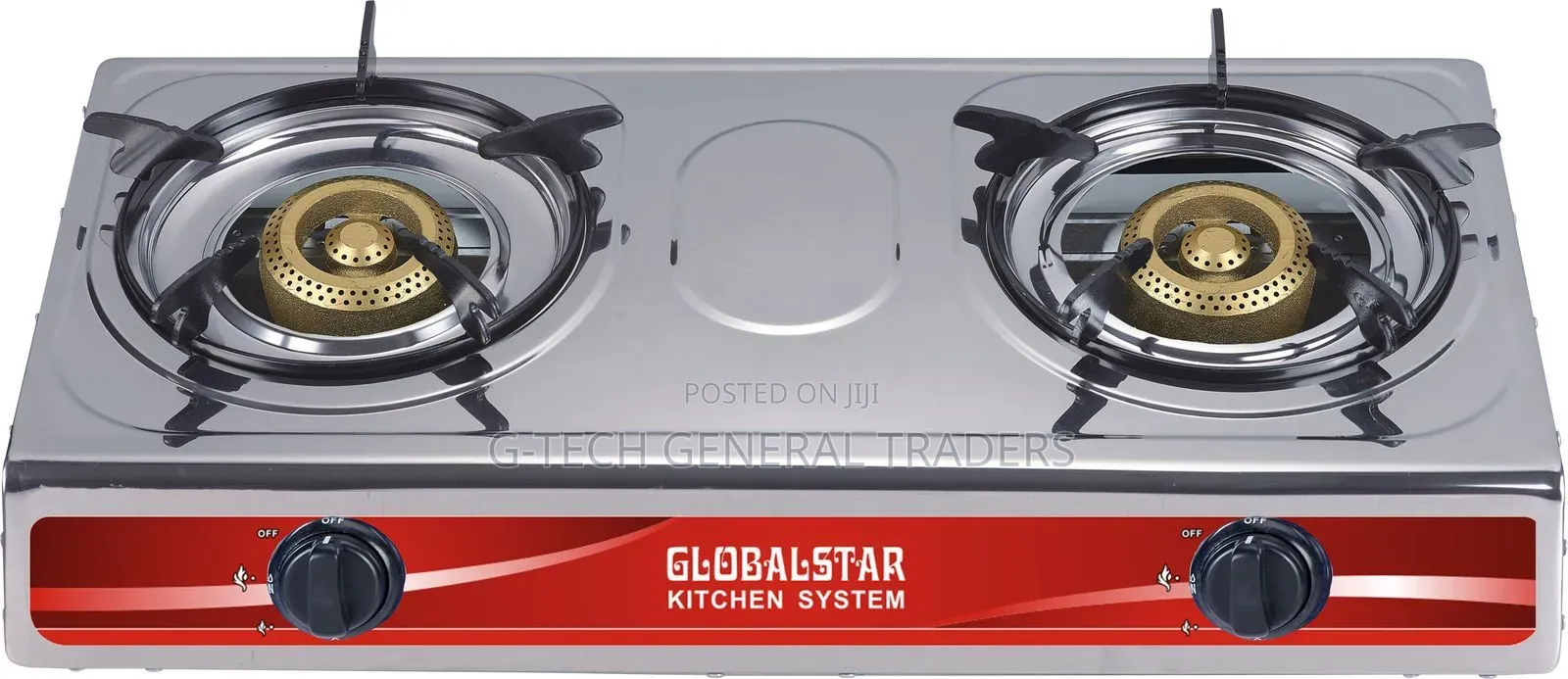 Globalstar 2 Burner Stainless Steel Auto Ignition Gas Stove