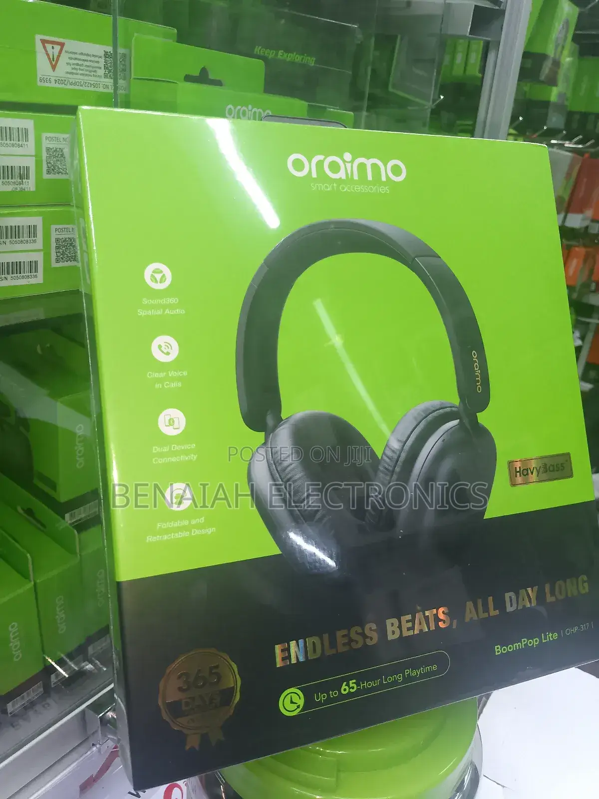 Oraimo Headphones 65 Hour Play Time