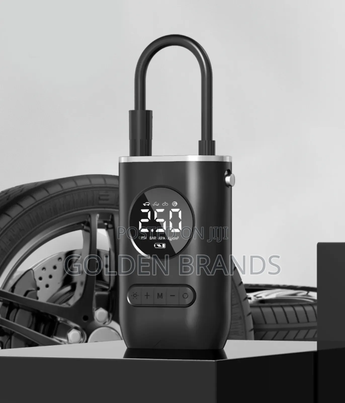 High Precision Cordless Tire Inflator With LCD Display Led Lighting