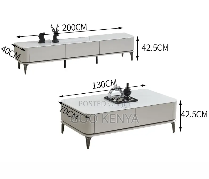 Home Tv Cabinet; Stainless Steel Leg Coffee Table for Modern Interiors