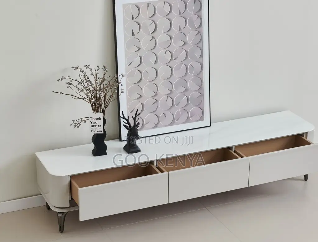 Home Tv Cabinet; Stainless Steel Leg Coffee Table for Modern Interiors