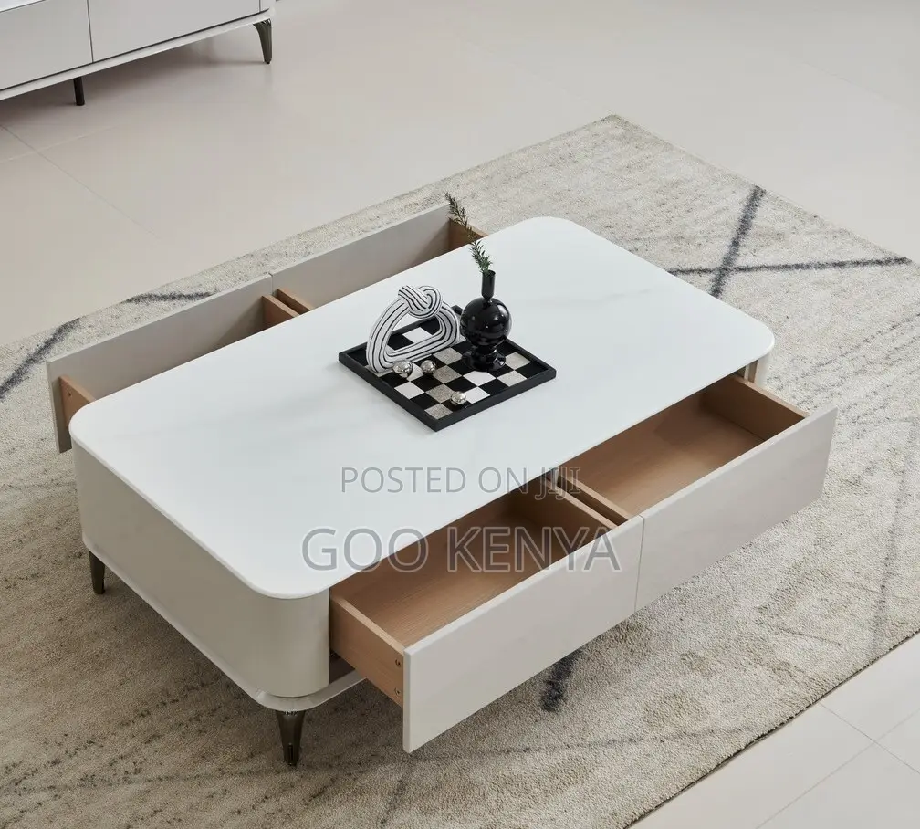 Home Tv Cabinet; Stainless Steel Leg Coffee Table for Modern Interiors