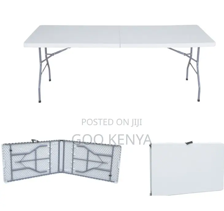 Home Table; Portable Plastic Folding Table for Home, Patio, and Events