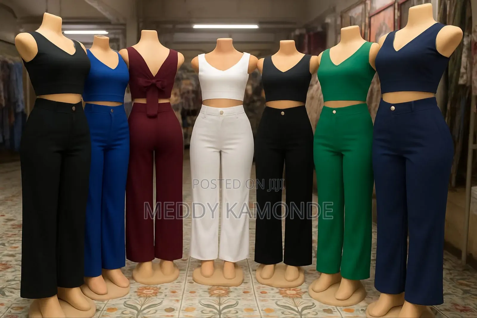 Maroon 2pc Trouser Set