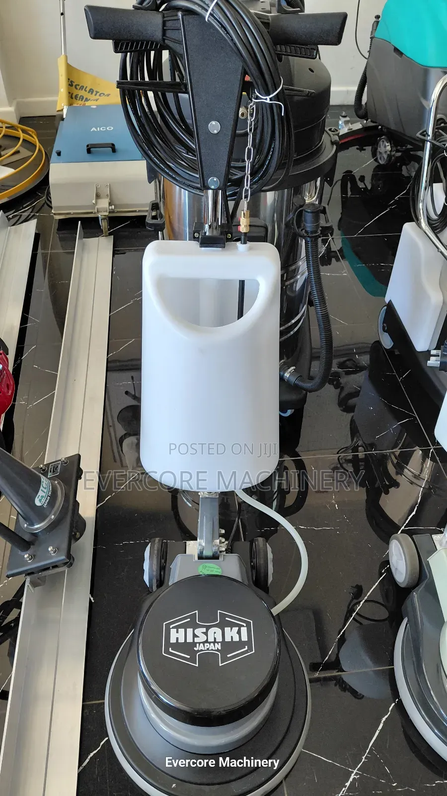 Hisaki Japan Electric Floor/Carpet Scrubbing Machine With Brushes.