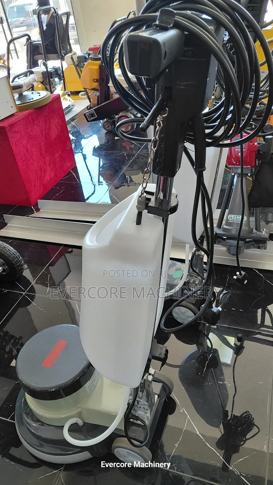 Astramilano Italy Floor/Carpet Scrubbing Machine With Accessories.