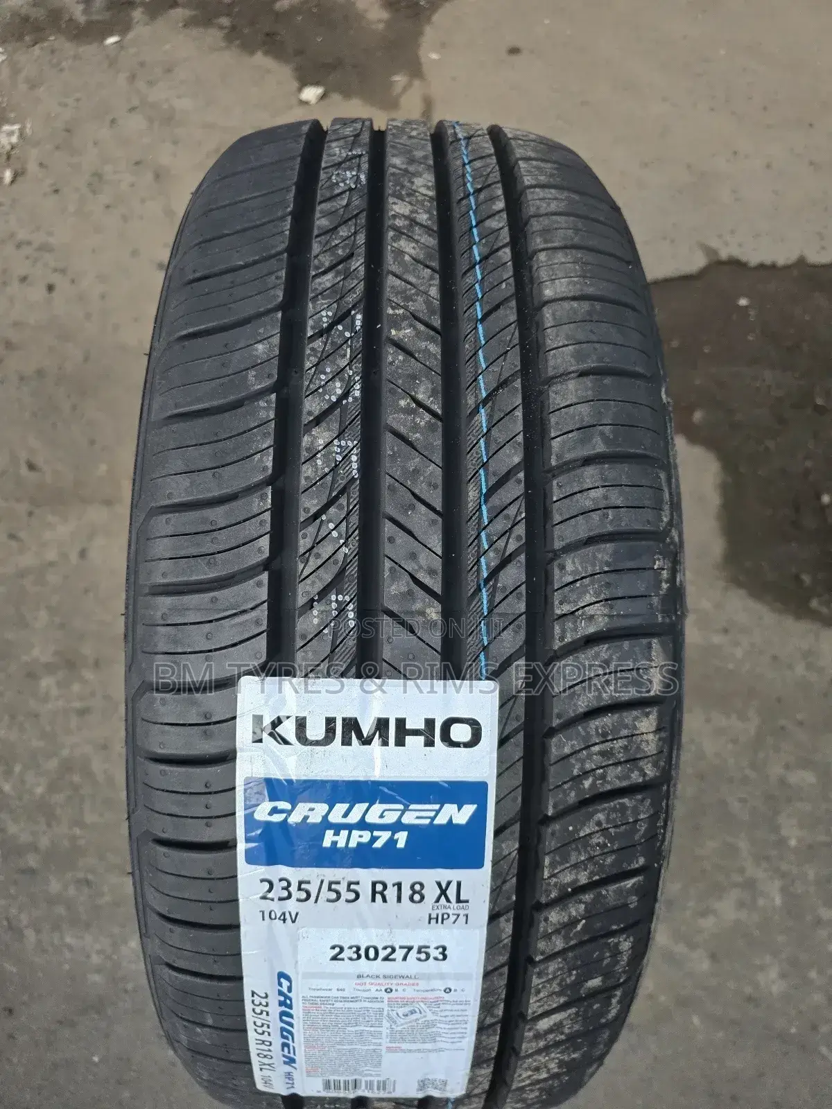 235 /55 R18 Khumo Tyres (Xl) Highway.