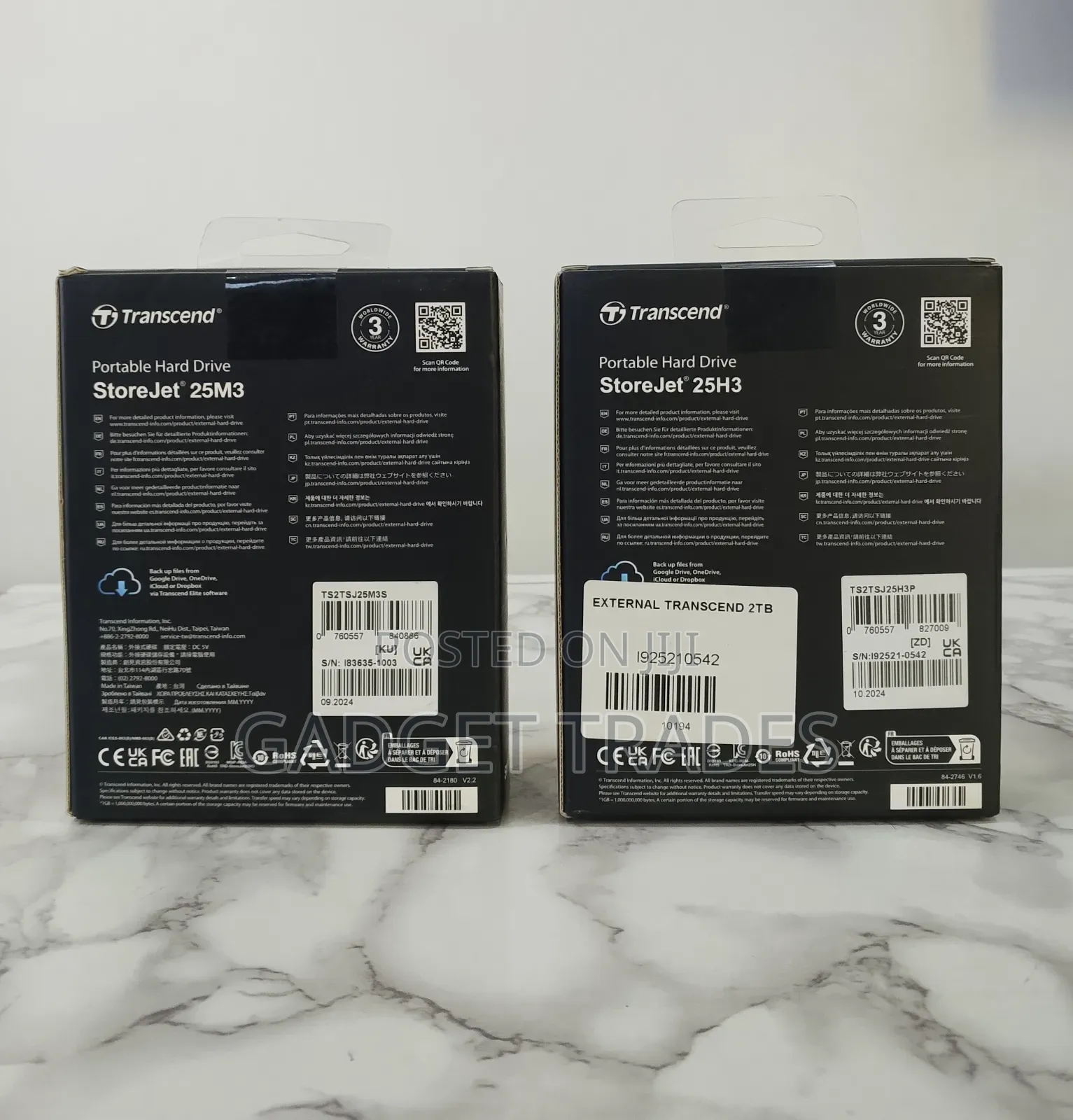 Transcend 2tb Storejet 25m3 Usb 3.2 Gen 1 Portable Hard Drive