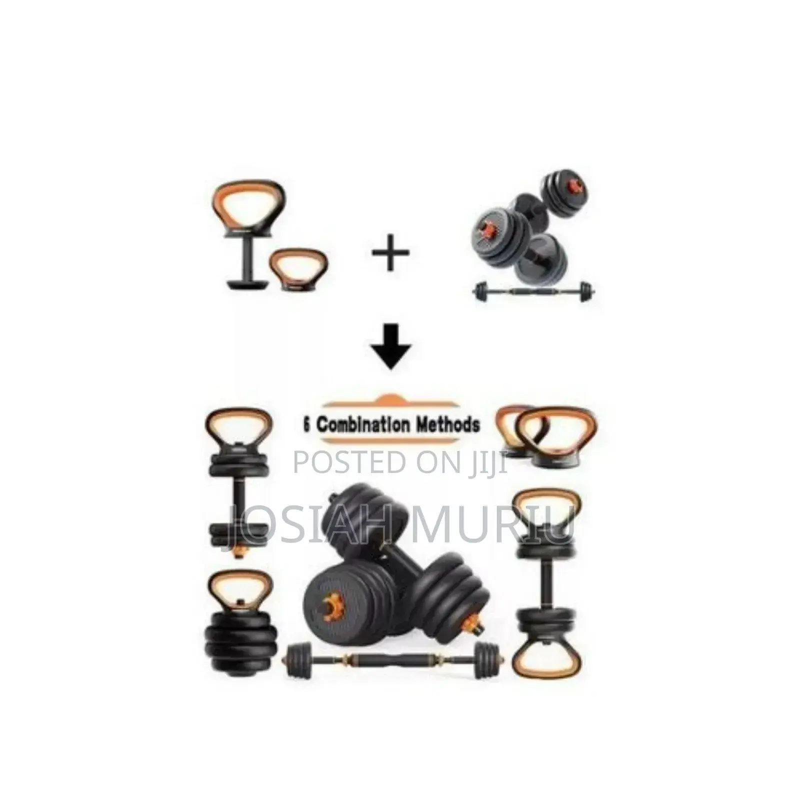 50kg 6 in 1 Adjustable Kettlebell Weights