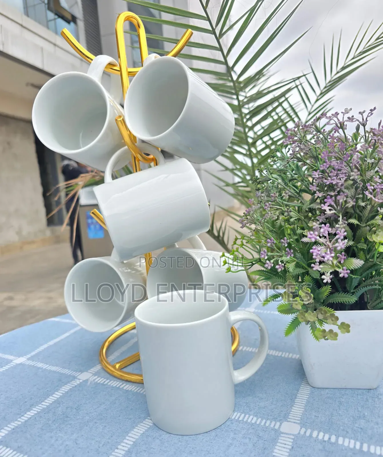 Pure White 300ml Ceramic Mugs