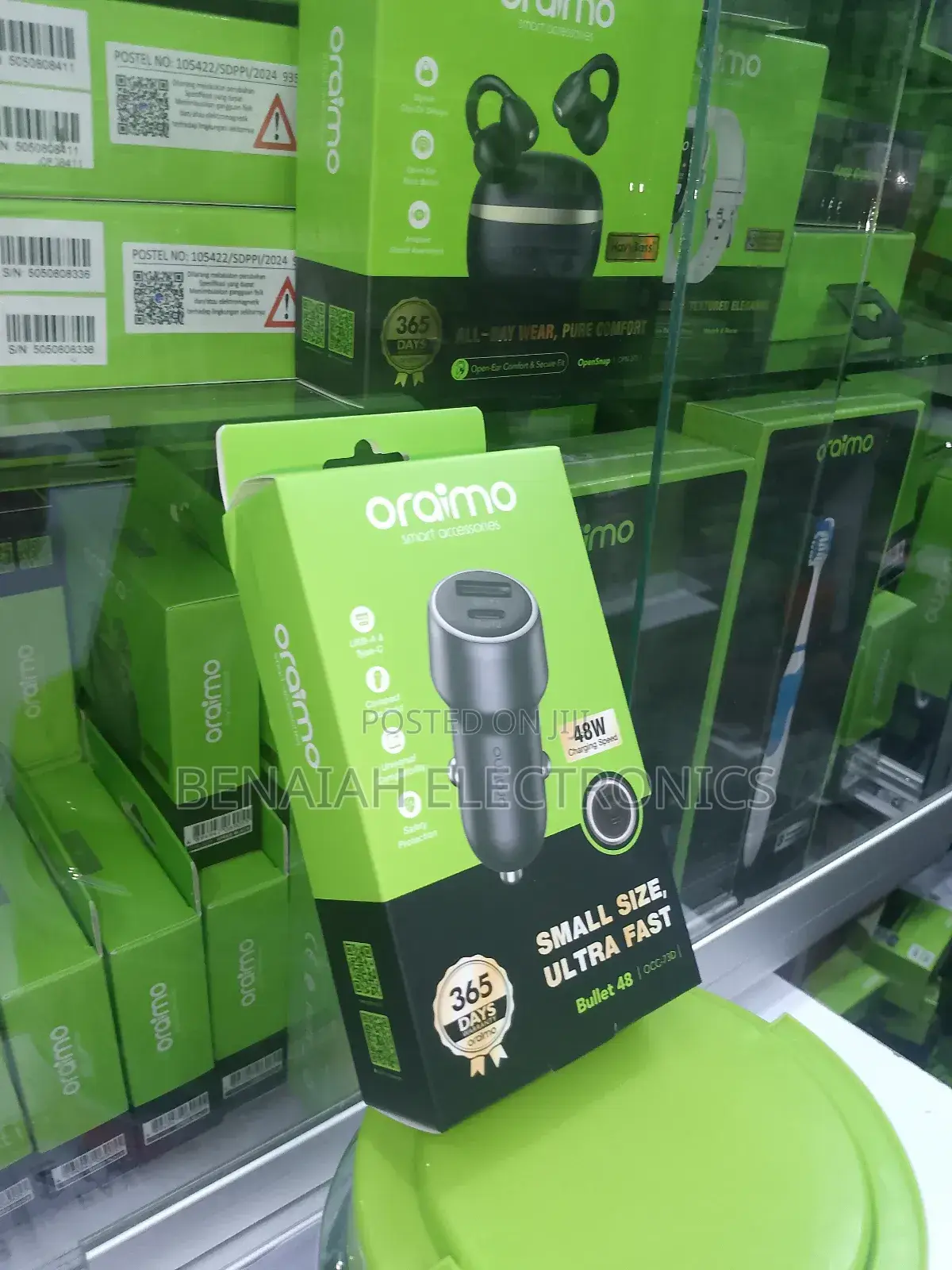 Car Phone Oraimo 48 Watts With Type C to C Cable