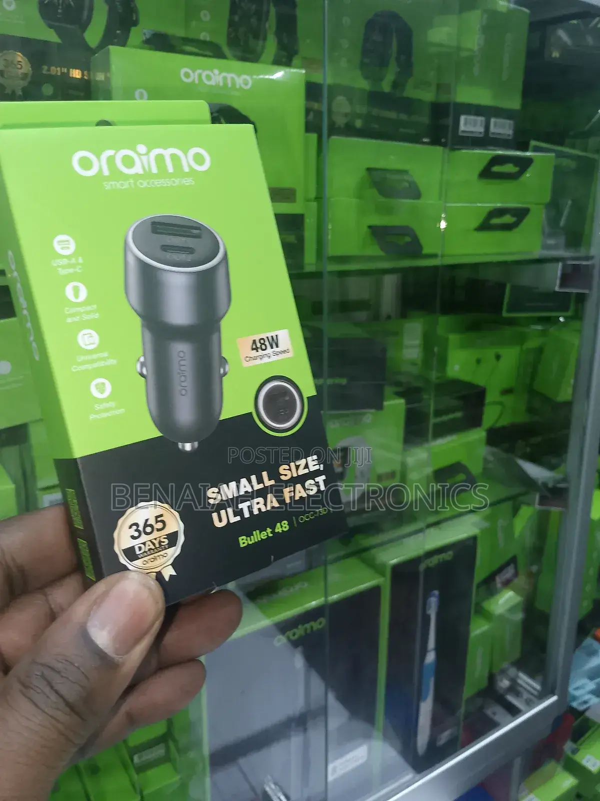 Car Phone Charger 48 Watts With Fast Charging Cable 5a Type C
