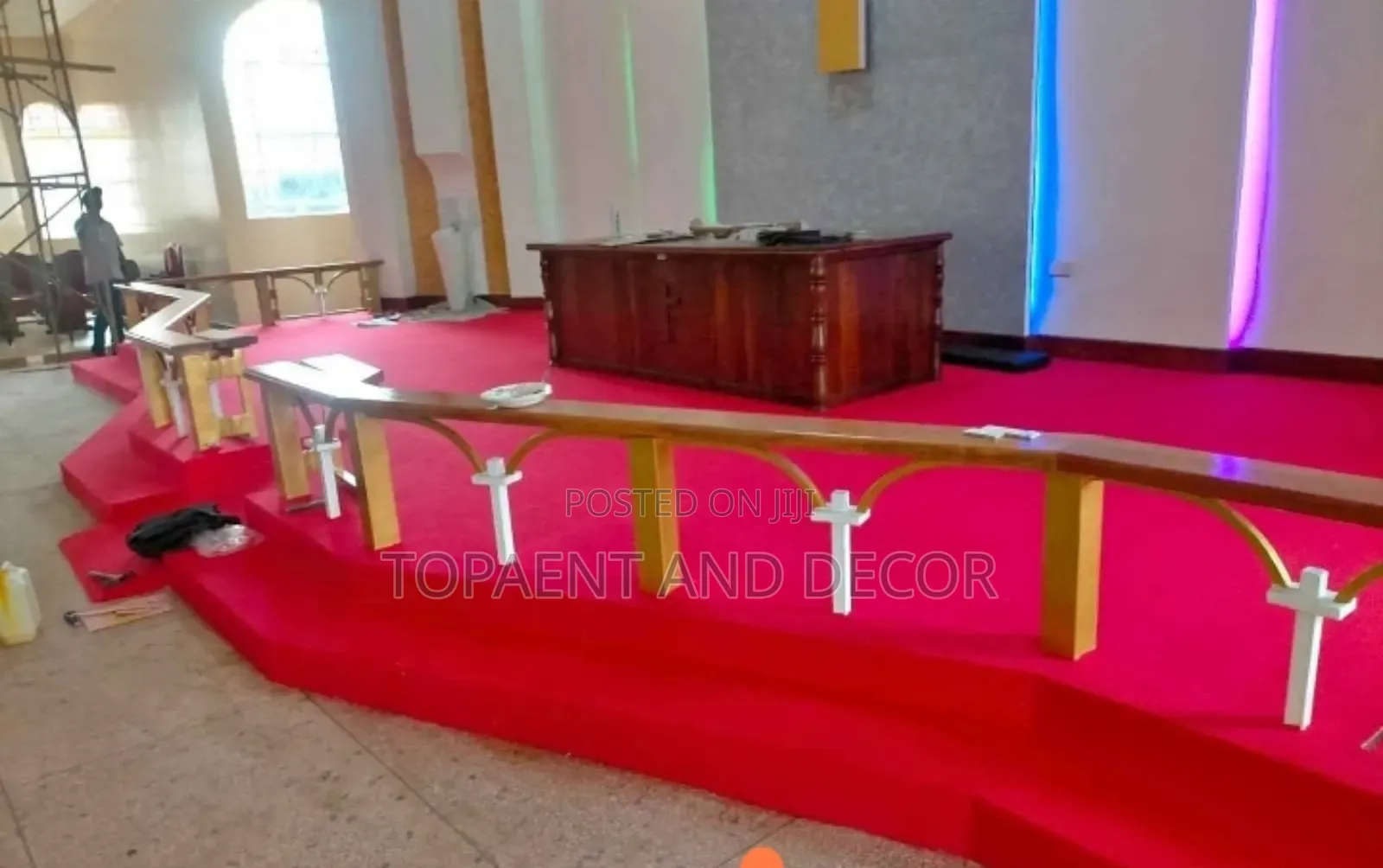 Church Pulpit Soft Texture Wall to Wall Carpet for Comfort and Warmth