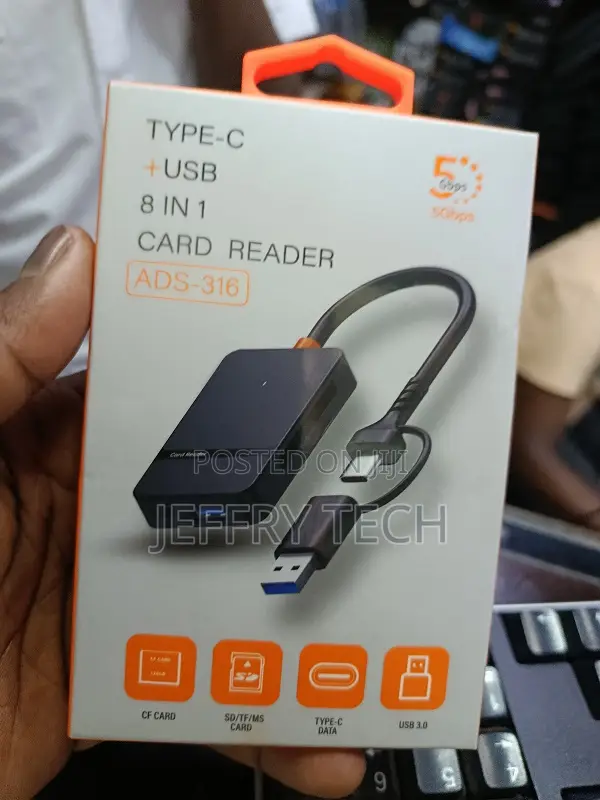 Usb C Usb3.0 Card Reader 8 in Memory Card Reader Adapter for Ms Usb3.0