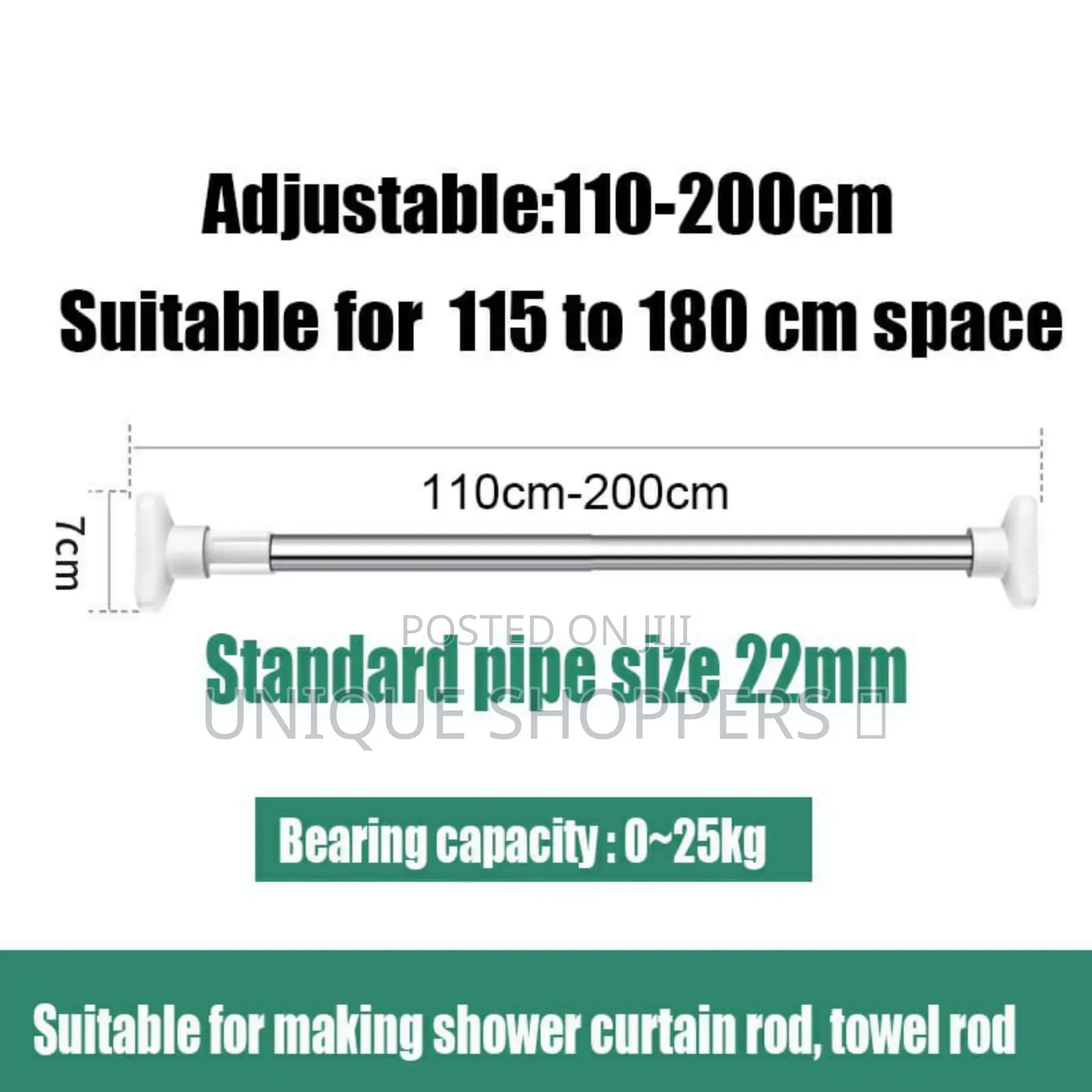 Clothes Hanger, Retractable Rod, Curtain Steel Rod, Adjustable