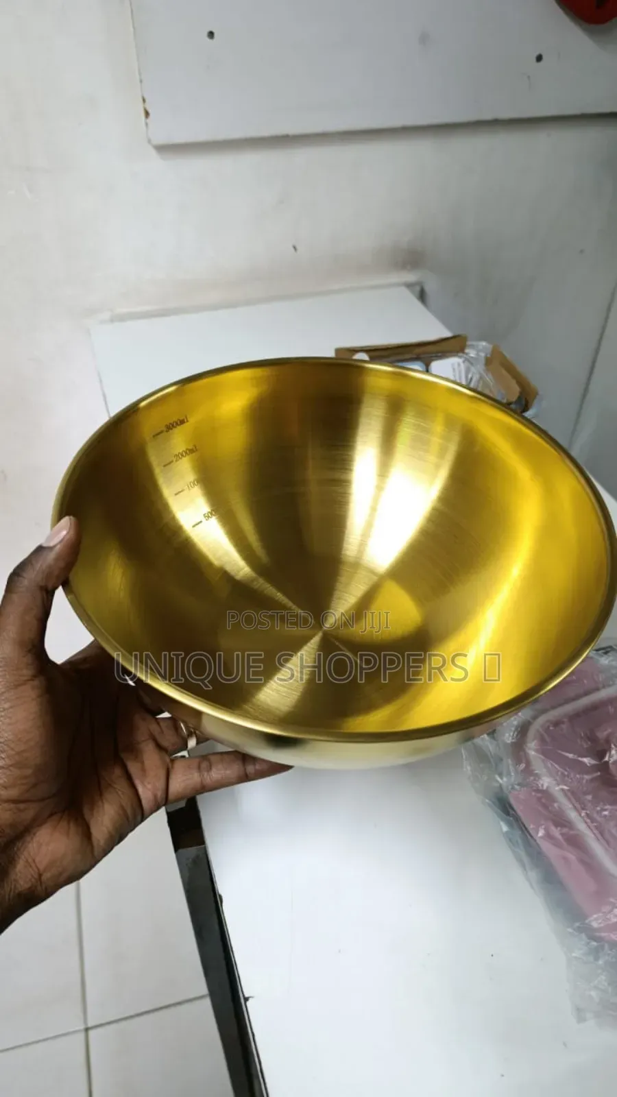 3 Litre Gold Stainless Steel 28cm Ramen Bowlperfect for Seasoning Bowl