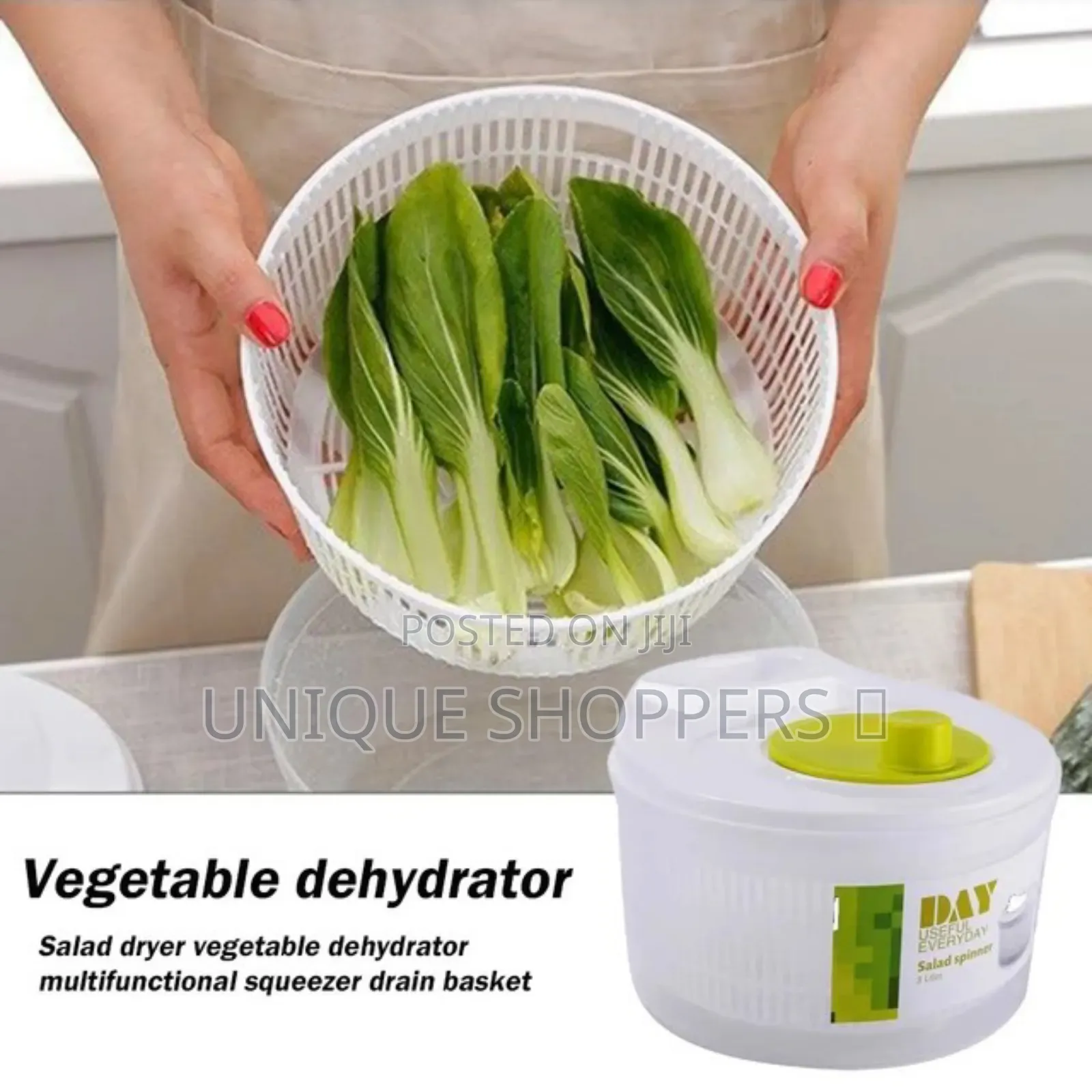 3ltr Manual Salad Spinner, Dryer ,Drainer ,Salads Dehydrator,
