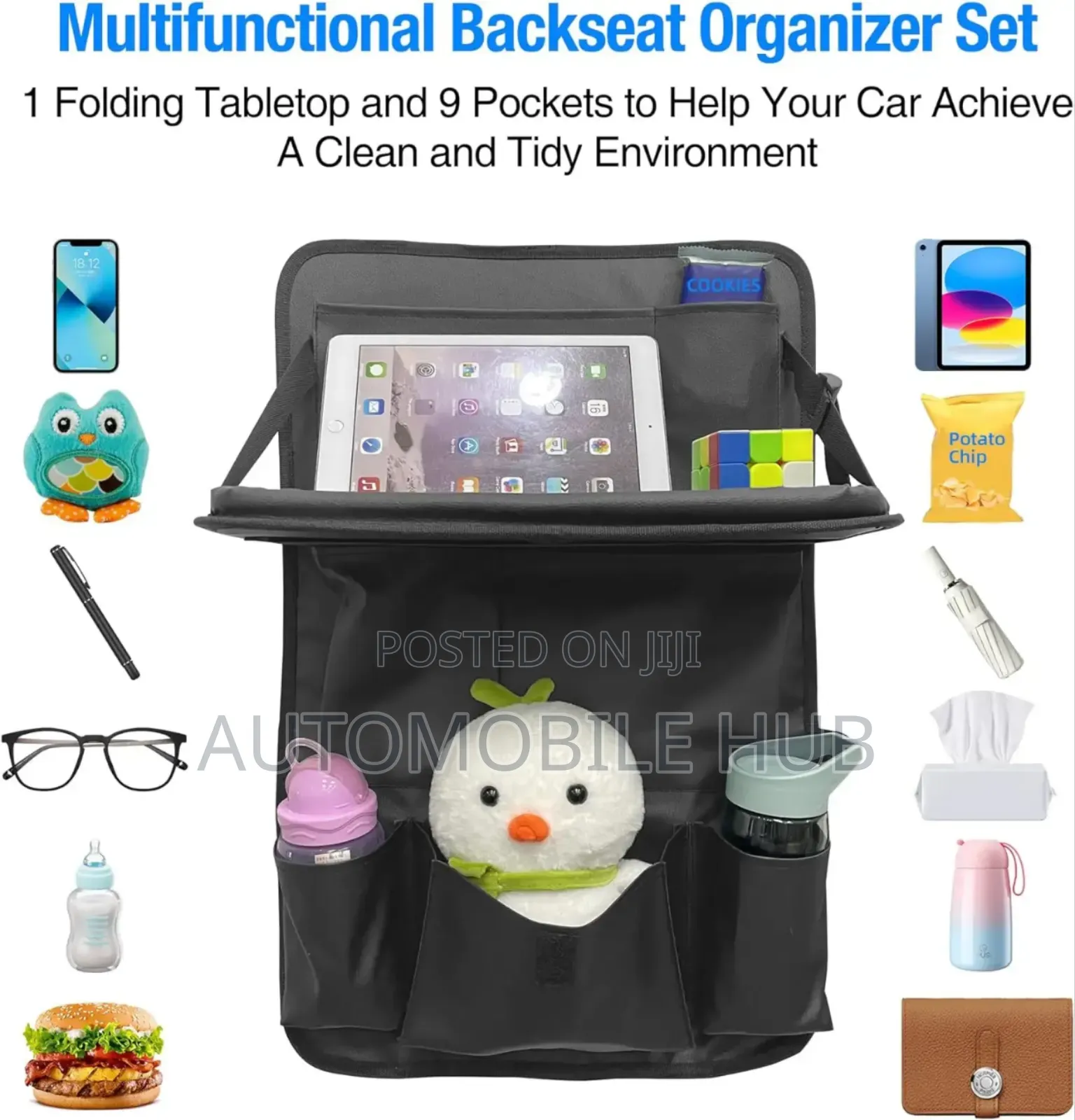 Multi-Purpose Car Back Seat Organiser | Universal Storage Bag