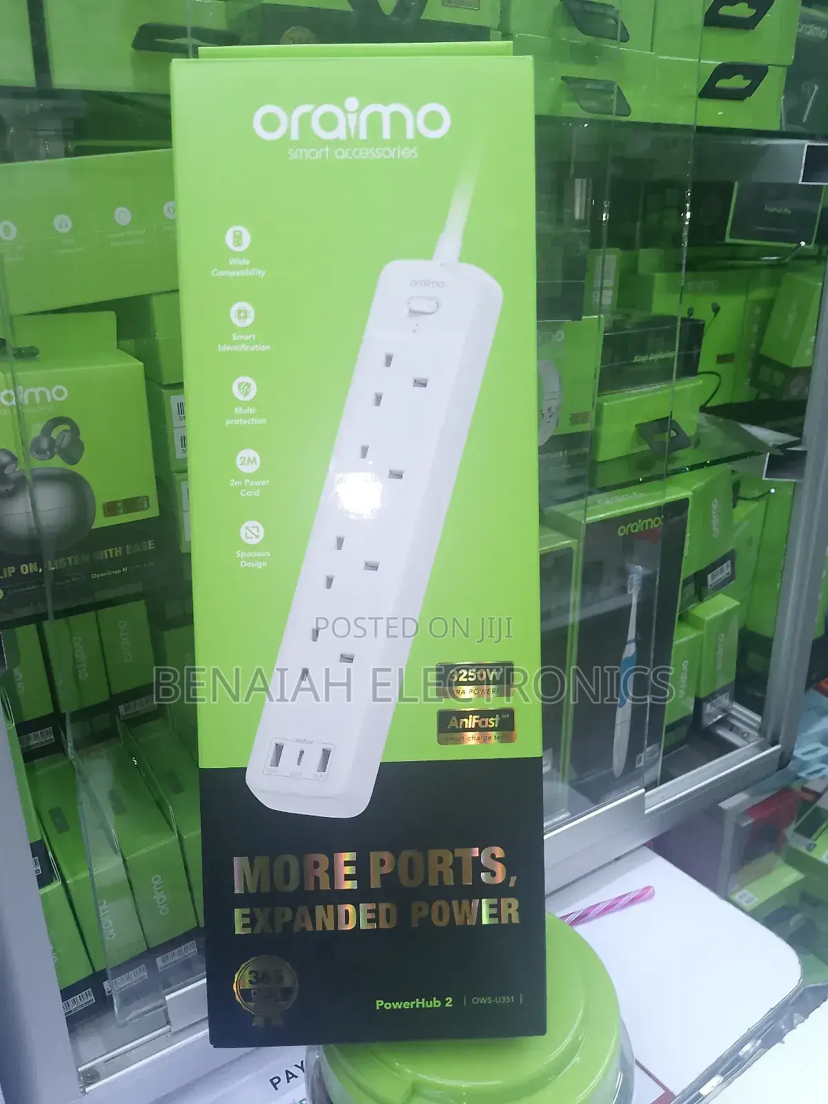 Oraimo Extension Cable With Two Meter Power Cord
