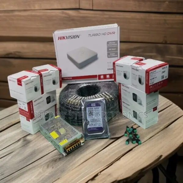 8 Hikvision 2mp CCTV Full Hd Kit With Remote Monitoring and Ir Leds
