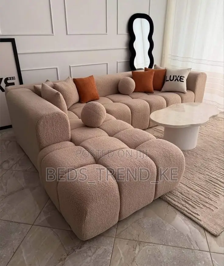 Dreamy Detailed 6 Seater Bubble L Sofa