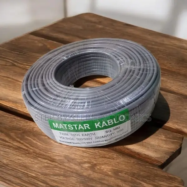 Premium 2.5mm Twin With Earth Electrical Cable 90m Roll – Grey Cover