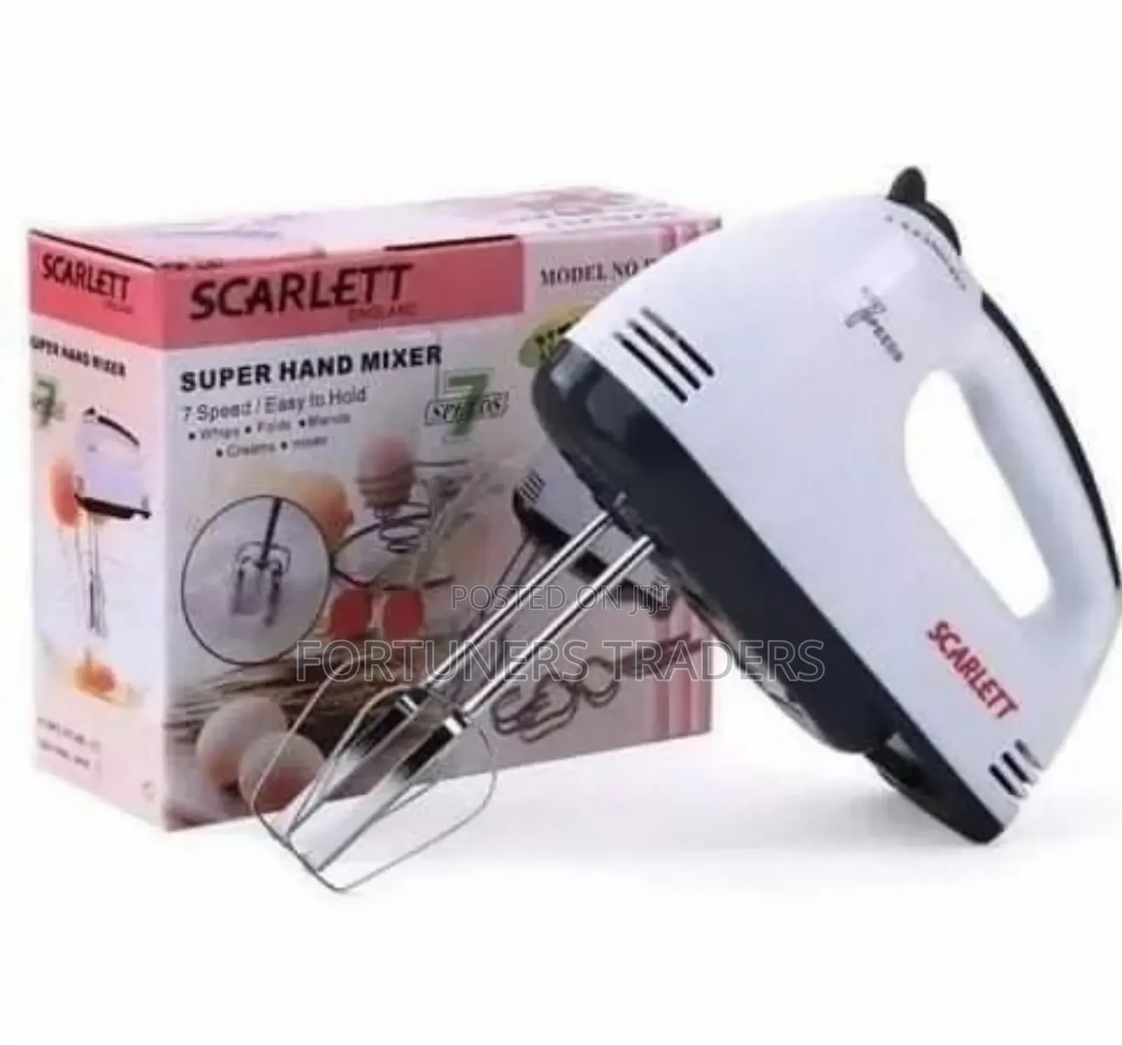 Scarlett Hand Mixer Machine Super 7 Speed Hand Mixer