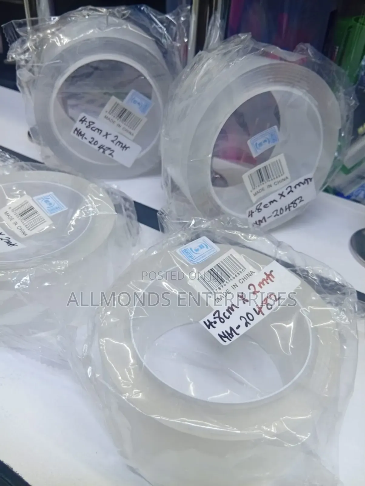 Clear Double Sided Tape 2 Inches (4.8cm by 2meters)