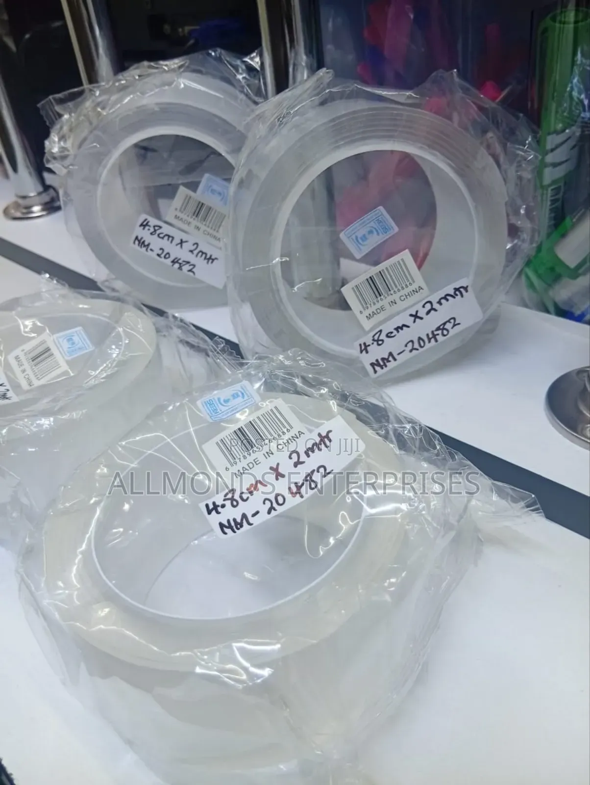 Clear Double Sided Tape 2 Inches (4.8cm by 2meters)