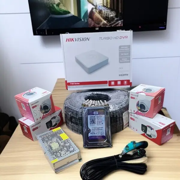 Smart Hybrid Colored Night Vision CCTV 4 Cameras With Cloud Storage