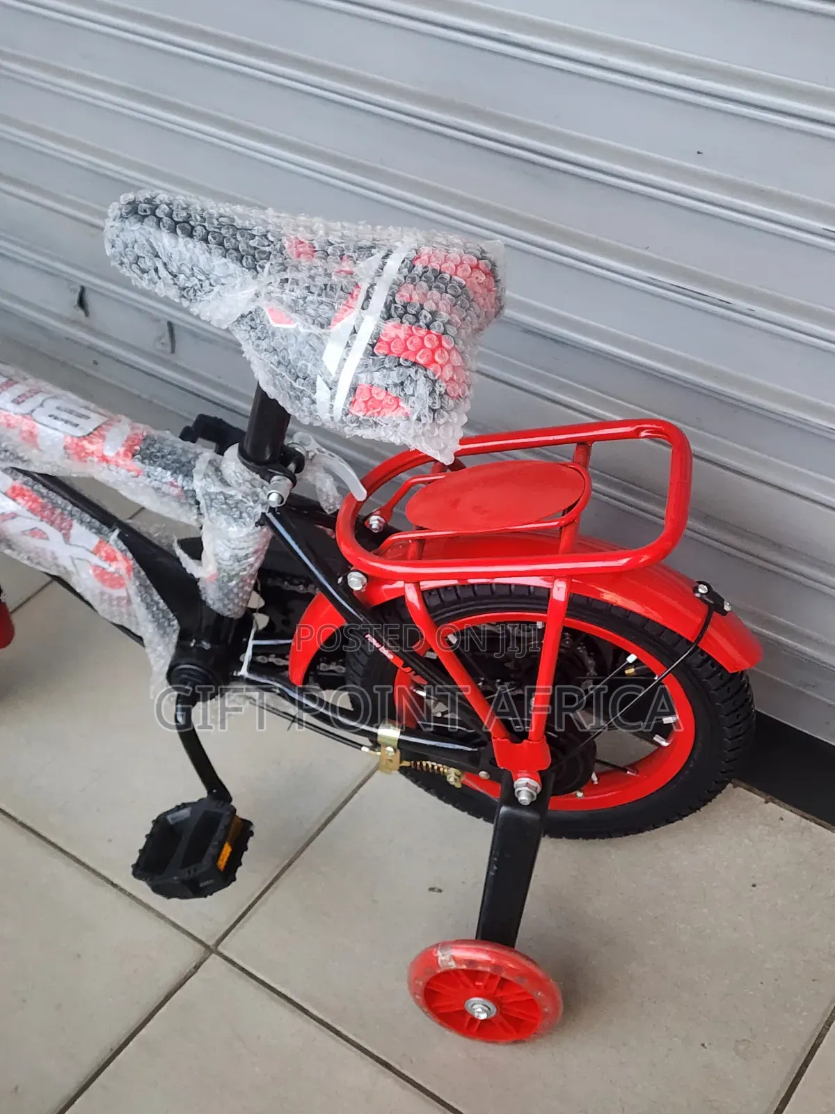 Bmx Bike Size 16 With Training Wheels,Bell, Adjustable Seat,Basket