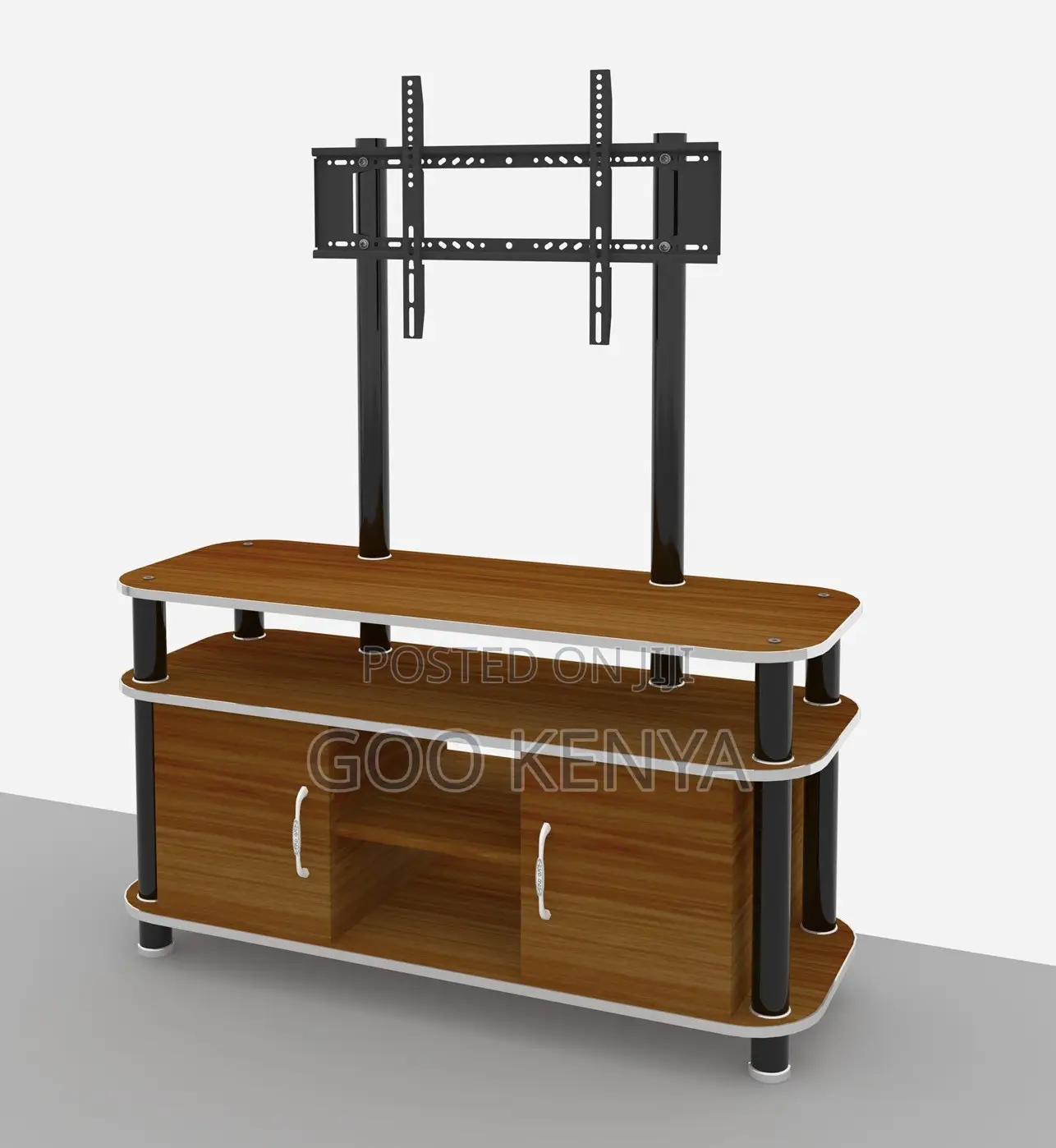 Home Tv Stand; Modern Wooden Floor Tv Unit and Mount for Living Room
