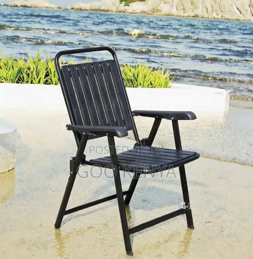 Home Chair; Outdoor Heavy-Dutywaterproof Folding Chair With Armrests