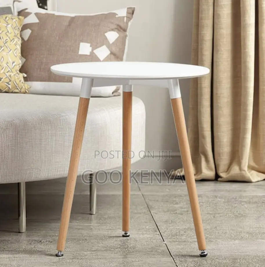 Home Table; Round Wooden 2-Seater Dining Table – Modern Design