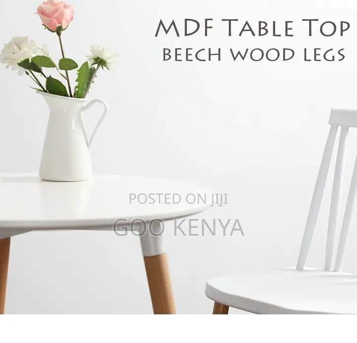 Home Table; Round Wooden 2-Seater Dining Table – Modern Design